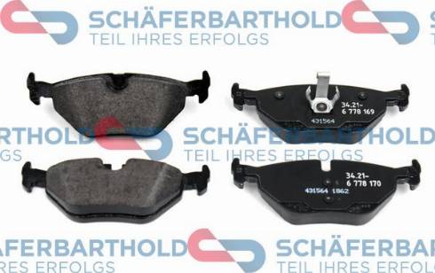 Schferbarthold 315 02 377 01 11 - Тормозные колодки, дисковые, комплект www.autospares.lv