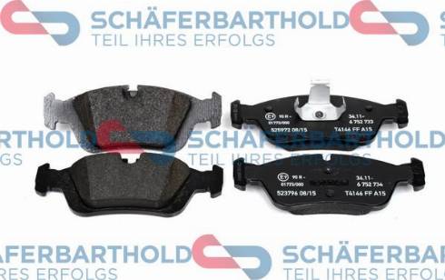 Schferbarthold 315 02 278 01 11 - Brake Pad Set, disc brake www.autospares.lv