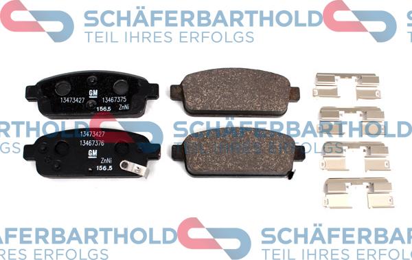 Schferbarthold 315 16 261 01 11 - Brake Pad Set, disc brake www.autospares.lv