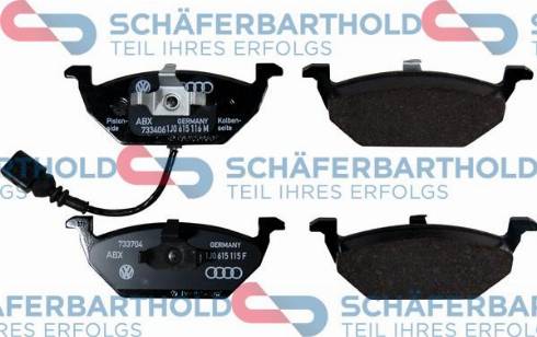 Schferbarthold 315 18 191 01 11 - Тормозные колодки, дисковые, комплект www.autospares.lv