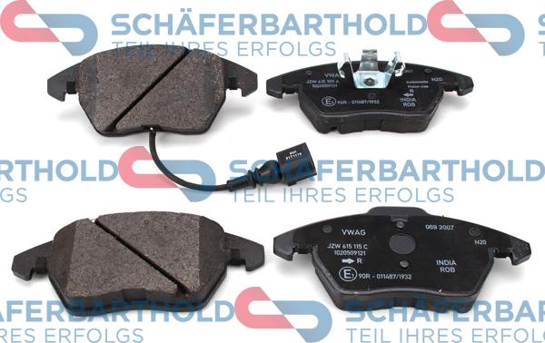 Schferbarthold 315 18 141 01 11 - Bremžu uzliku kompl., Disku bremzes autospares.lv