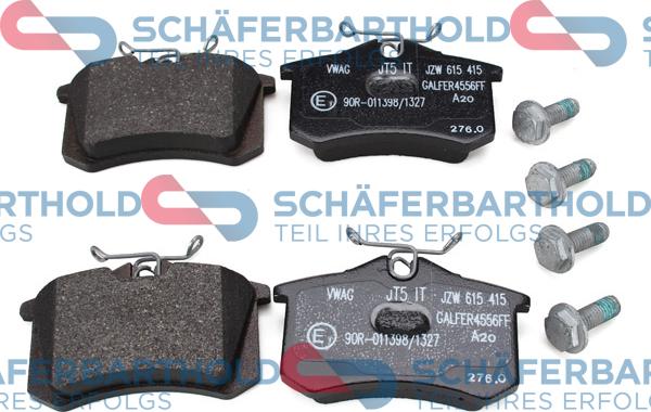 Schferbarthold 315 18 151 01 11 - Тормозные колодки, дисковые, комплект www.autospares.lv