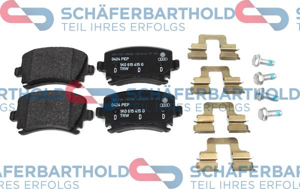 Schferbarthold 315 18 157 01 11 - Тормозные колодки, дисковые, комплект www.autospares.lv