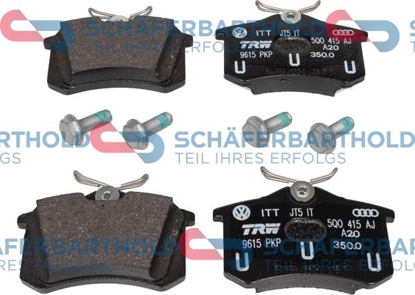 Schferbarthold 315 18 162 01 11 - Тормозные колодки, дисковые, комплект www.autospares.lv