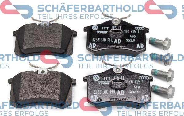 Schferbarthold 315 18 119 01 11 - Тормозные колодки, дисковые, комплект www.autospares.lv