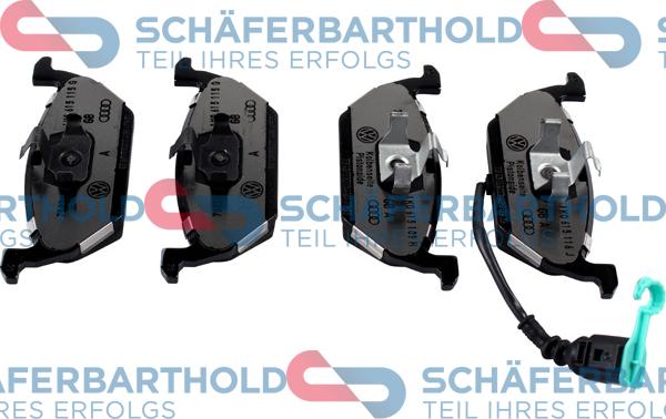 Schferbarthold 315 18 203 01 11 - Тормозные колодки, дисковые, комплект www.autospares.lv