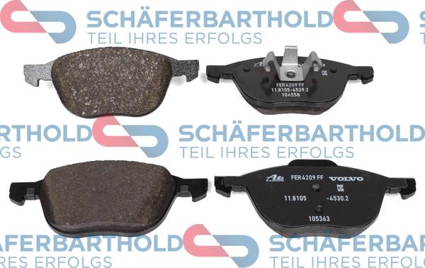 Schferbarthold 315 38 116 01 11 - Bremžu uzliku kompl., Disku bremzes autospares.lv