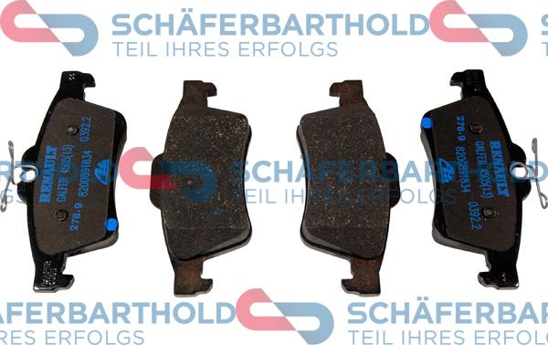 Schferbarthold 315 28 207 01 11 - Тормозные колодки, дисковые, комплект www.autospares.lv