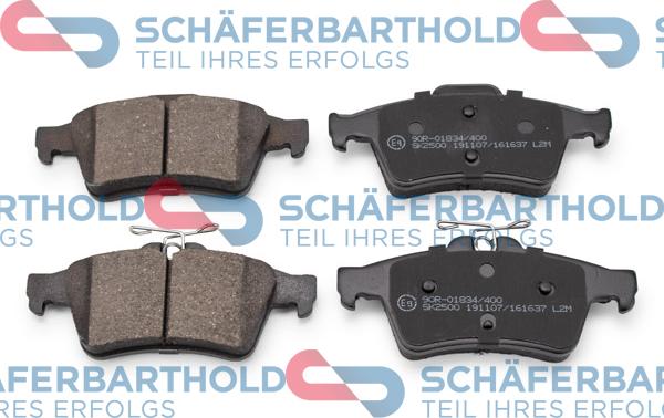 Schferbarthold 315 27 095 01 11 - Тормозные колодки, дисковые, комплект www.autospares.lv