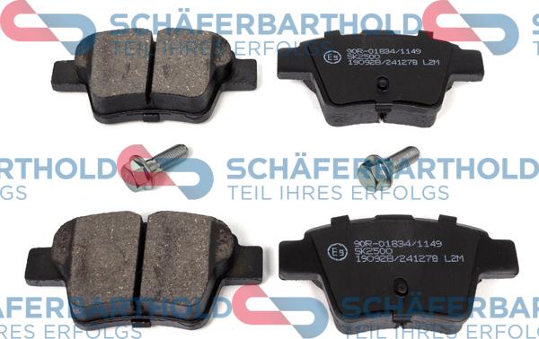 Schferbarthold 315 27 091 01 11 - Тормозные колодки, дисковые, комплект www.autospares.lv