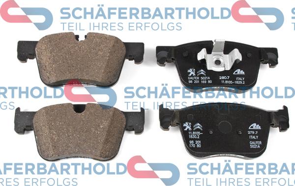 Schferbarthold 315 27 004 01 11 - Bremžu uzliku kompl., Disku bremzes autospares.lv