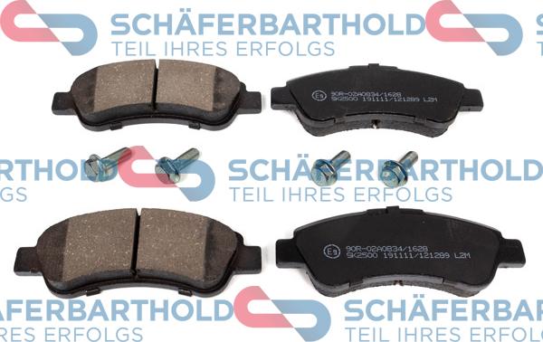 Schferbarthold 315 27 003 01 11 - Тормозные колодки, дисковые, комплект www.autospares.lv