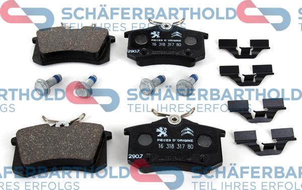 Schferbarthold 315 27 002 01 11 - Brake Pad Set, disc brake www.autospares.lv