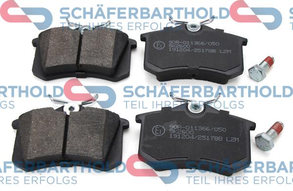 Schferbarthold 315 27 078 01 11 - Тормозные колодки, дисковые, комплект www.autospares.lv