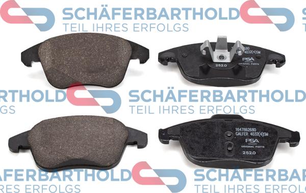 Schferbarthold 315 27 135 01 11 - Тормозные колодки, дисковые, комплект www.autospares.lv