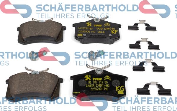 Schferbarthold 315 27 126 01 11 - Тормозные колодки, дисковые, комплект www.autospares.lv