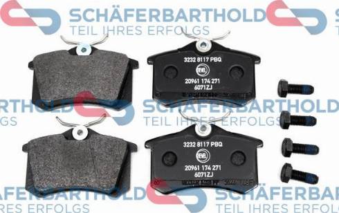 Schferbarthold 315 27 288 01 11 - Brake Pad Set, disc brake www.autospares.lv