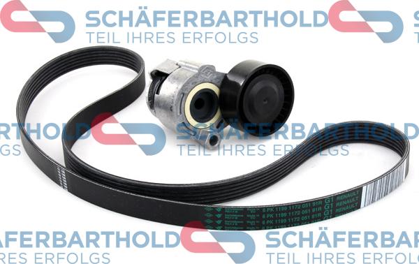 Schferbarthold 310 28 536 01 11 - Поликлиновый ременный комплект www.autospares.lv