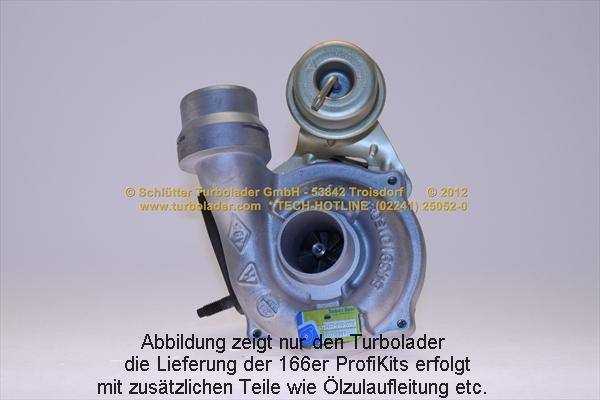 Schlütter Turbolader 166-09250 - Kompresors, Turbopūte autospares.lv