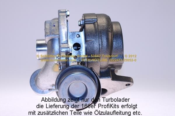 Schlütter Turbolader 166-09265 - Турбина, компрессор www.autospares.lv