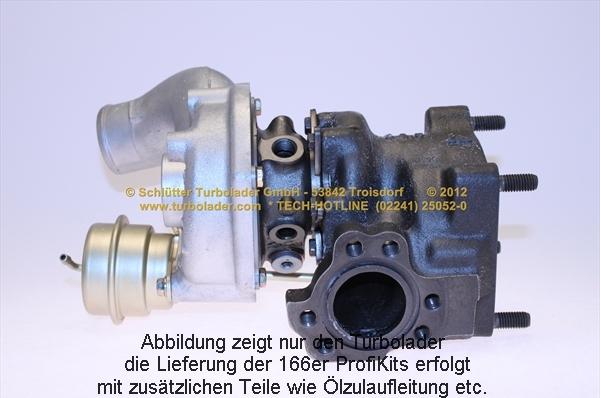 Schlütter Turbolader 166-00915 - Kompresors, Turbopūte autospares.lv