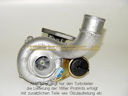 Schlütter Turbolader 166-00425 - Турбина, компрессор www.autospares.lv