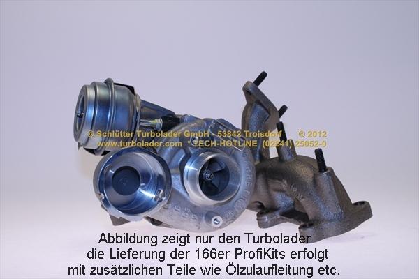 Schlütter Turbolader 166-00420 - Kompresors, Turbopūte autospares.lv