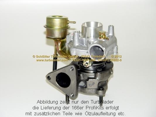 Schlütter Turbolader 166-00600 - Kompresors, Turbopūte autospares.lv