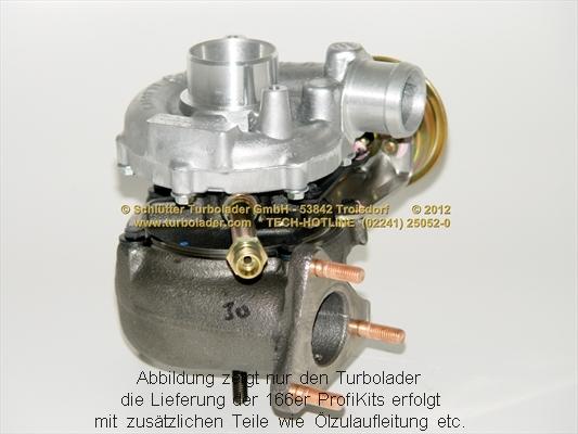 Schlütter Turbolader 166-00050 - Kompresors, Turbopūte autospares.lv