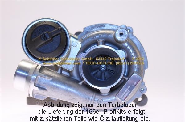 Schlütter Turbolader 166-00820 - Kompresors, Turbopūte www.autospares.lv