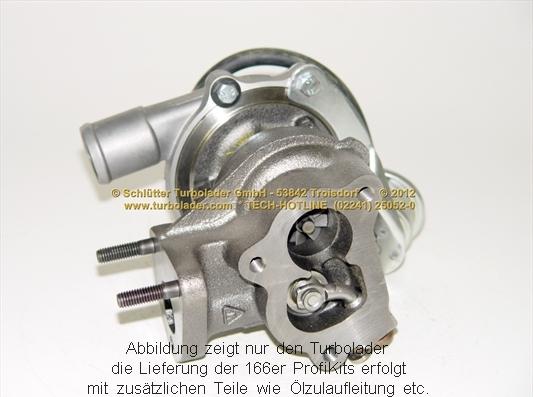 Schlütter Turbolader 166-00345EOL - Турбина, компрессор www.autospares.lv