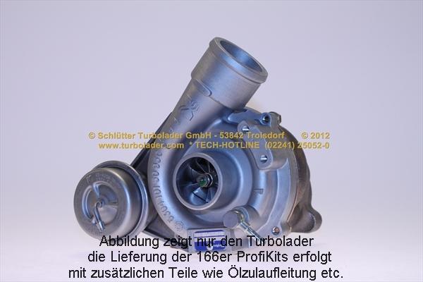 Schlütter Turbolader 166-01080 D - Kompresors, Turbopūte autospares.lv