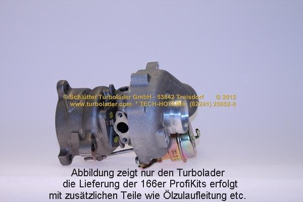 Schlütter Turbolader 166-01100 - Kompresors, Turbopūte autospares.lv