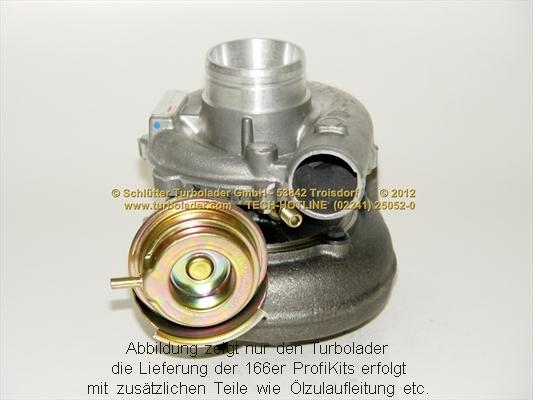 Schlütter Turbolader 166-02340 - Kompresors, Turbopūte autospares.lv