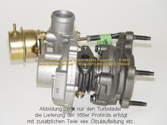 Schlütter Turbolader 166-02350 - Kompresors, Turbopūte autospares.lv