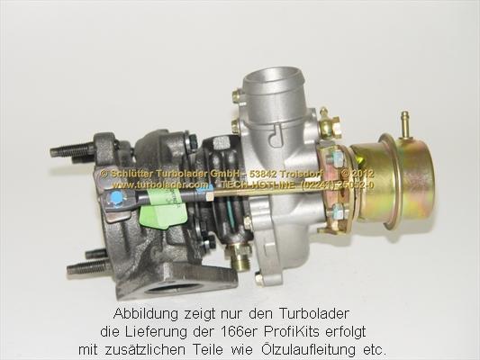 Schlütter Turbolader 166-02350 - Kompresors, Turbopūte autospares.lv