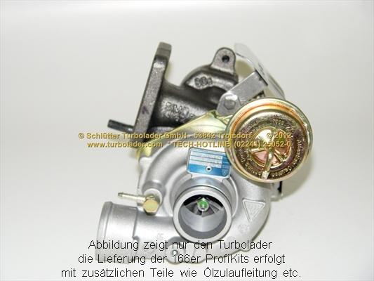 Schlütter Turbolader 166-02220 - Kompresors, Turbopūte autospares.lv