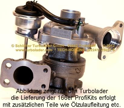 Schlütter Turbolader 166-07040 - Турбина, компрессор www.autospares.lv