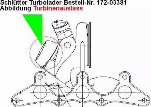 Schlütter Turbolader 172-03381 - Турбина, компрессор www.autospares.lv