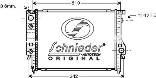 SCHNIEDER AUTOTECH BMS33.00002 - Radiators, Motora dzesēšanas sistēma www.autospares.lv