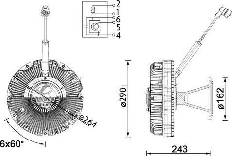 SCHNIEDER AUTOTECH BZT25.00075 - Clutch, radiator fan www.autospares.lv