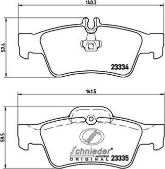 SCHNIEDER AUTOTECH SBP018-751 - Bremžu uzliku kompl., Disku bremzes autospares.lv