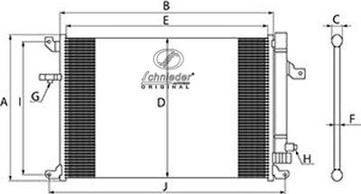 SCHNIEDER AUTOTECH VAS85.00032 - Kondensators, Gaisa kond. sistēma www.autospares.lv