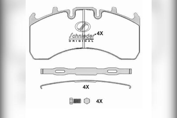 SCHNIEDER AUTOTECH VLT31.00010 - Bremžu uzliku kompl., Disku bremzes www.autospares.lv