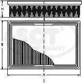 SCT-MANNOL SB 2335 - Gaisa filtrs www.autospares.lv