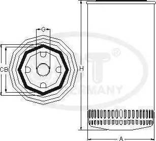 SCT-MANNOL SM 5006 - Eļļas filtrs autospares.lv