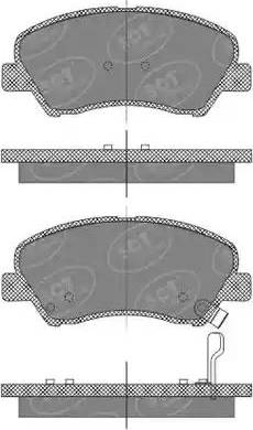 SCT-MANNOL SP 667 PR - Тормозные колодки, дисковые, комплект www.autospares.lv