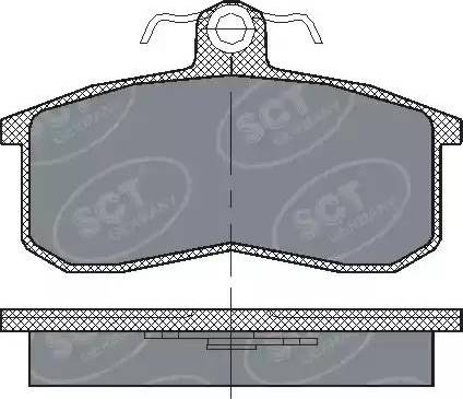 SCT-MANNOL SP 101 PR - Bremžu uzliku kompl., Disku bremzes www.autospares.lv