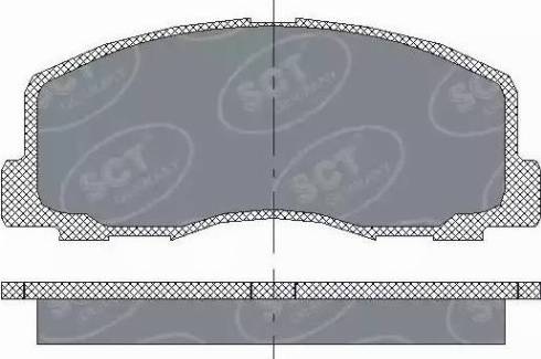 SCT-MANNOL SP 117 PR - Brake Pad Set, disc brake www.autospares.lv