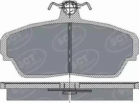 SCT-MANNOL SP 187 PR - Bremžu uzliku kompl., Disku bremzes autospares.lv